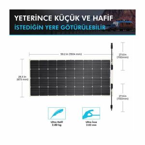 Obus Karavan Renogy Güneş Paneli 175 Watt 12V (Monokristal)