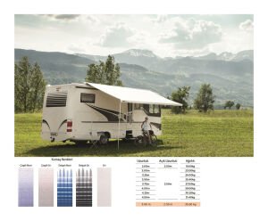 Obus Karavan Thule Omnistor 6300 Kasetli Tente (3.75x2.50) Beyaz Kasa