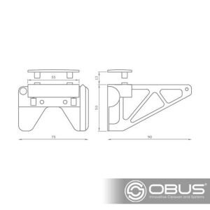 Obus Karavan Baldacci Katlanır Raf tutucu - V1410